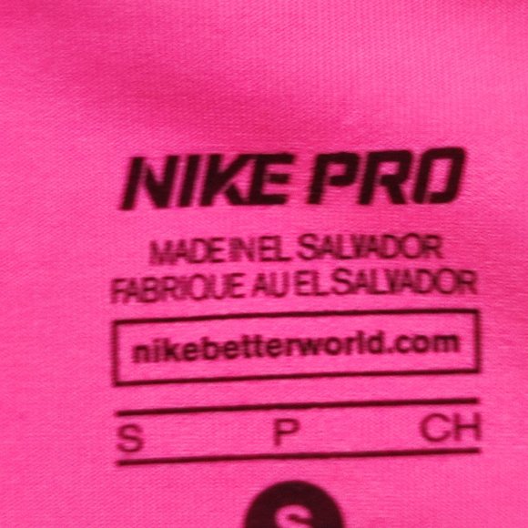 Nike Pro dri-fit athletic shirt pink women's size S - Picture 5 of 6